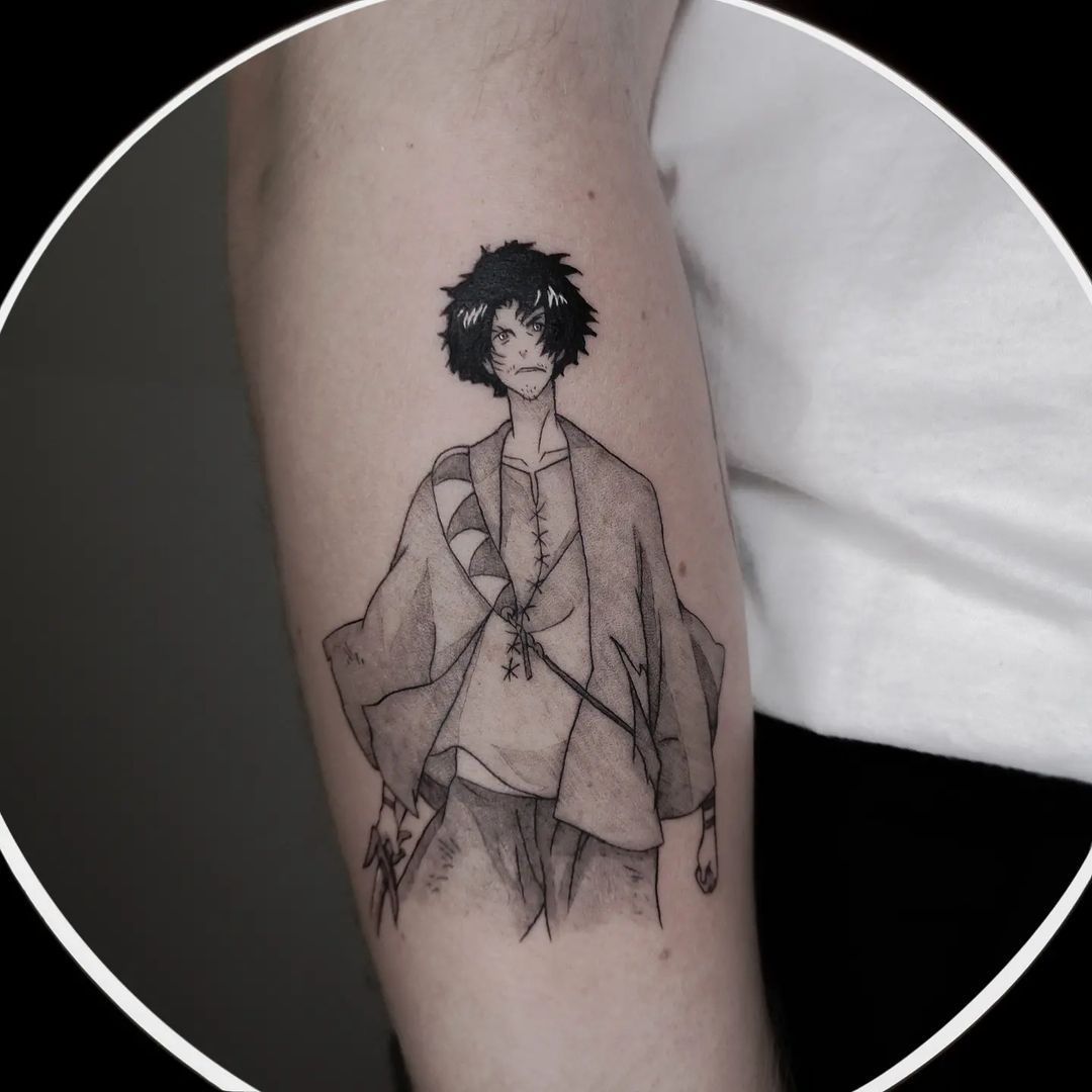 My loosely based Samurai Champloo tattoo done by Asao at Muscat Tattoo in  Shibuya Tokyo  Tattoos Tattoos for guys Creative tattoos