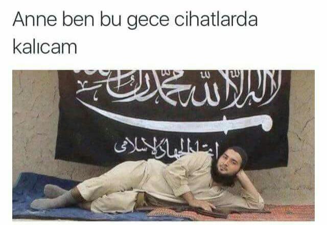 Anne ben bu gece Cihatlarda kalacam