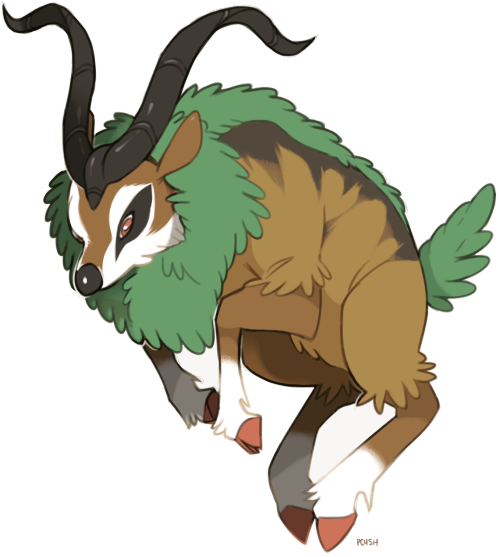 pc4sh:I went wild on this, I’m glad I finally got to draw Gogoat(I took the liberty to draw it