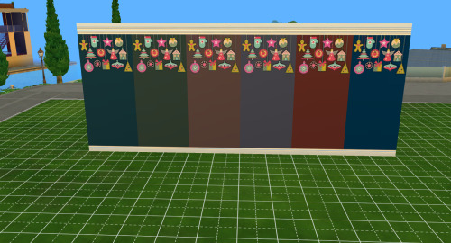 Festively DecoratedA new 2-panel “mural” wall in 6 colors and all heights.BGC.Ignore my low graphics