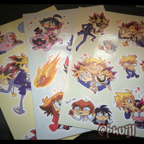 phuiscribbles:°˖✧YuGiOh! Stickers SET✧˖°Each sheet comes in A5 size, featuring your favourite ygo ch