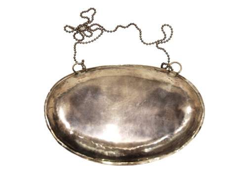 humalien:LITTLE FLASK WITH ATTACHED CHAIN FROM CAROL CHRISTIAN POELL
