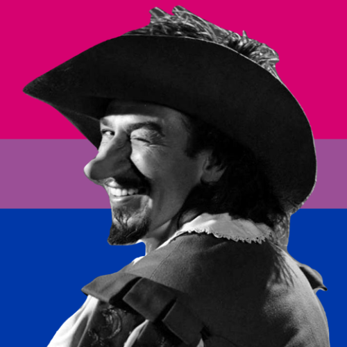 dying-suffering-french-stalkers: Pride Edits (1/?) —  Bisexual Cyrano de BergeracPermission to use w