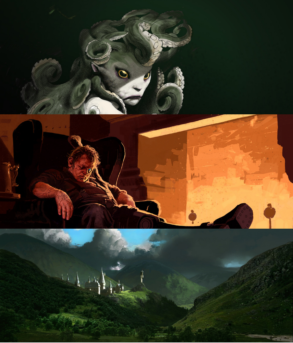 potterswheeezy:  Harry Potter Film Concept Art by Adam Brockbank (x) 