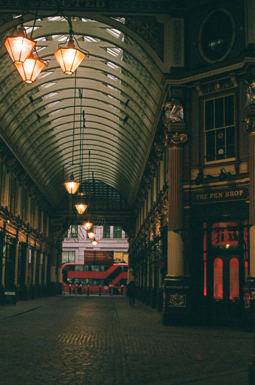 A deserted Leadenhall Market, London 2021