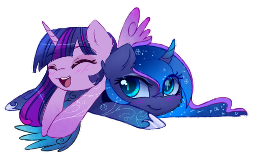 pureponypleasure:  Twiluna doodle 4 by MagnaLuna  