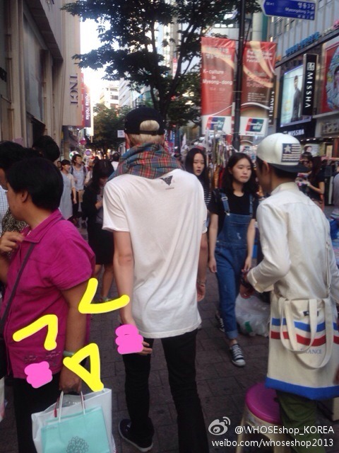 Porn Pics Sehun was spotted at Myeongdong