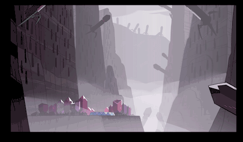 Part 3 of a selection of Backgrounds from the Steven Universe episode: On The RunArt Direction: Elle MichalkaDesign: Sam BosmaPaint: Amanda Winterstein and Jasmin LaiOn The Run Backgrounds Part 1, Part 2