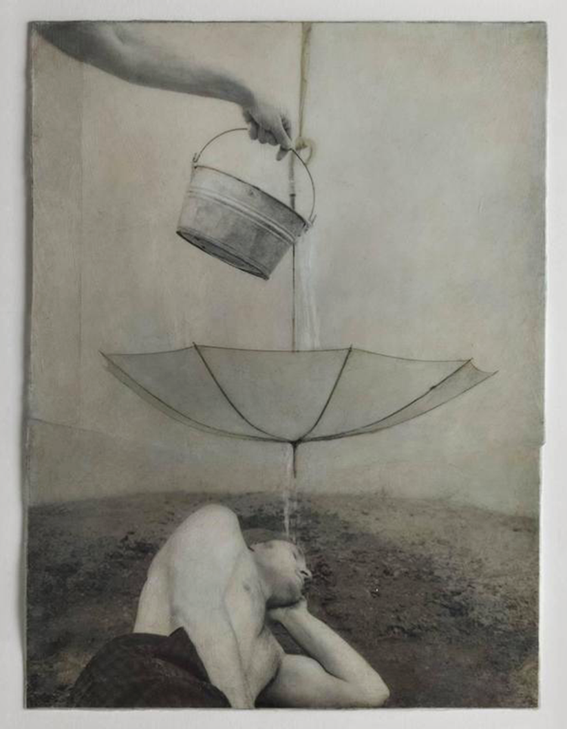 kafkasapartment:  Rain Collage, 1993. Robert and Shana ParkeHarrison. Acrylic