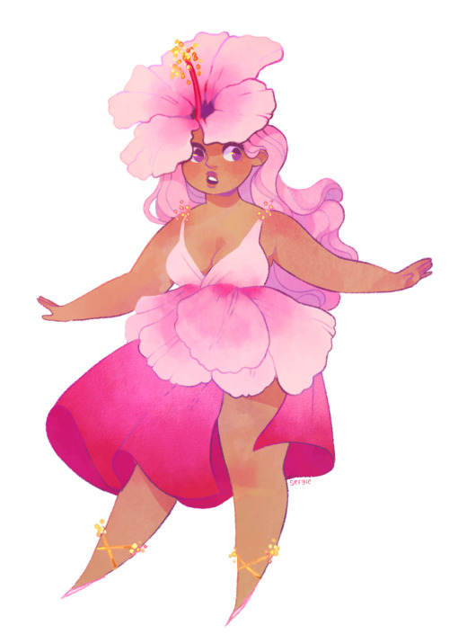 therainbowgorilla - sergle - pink hibiscus girls ✿✿this was a...