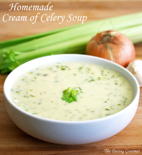 Cream of Celery Soup via Daring Gourmet