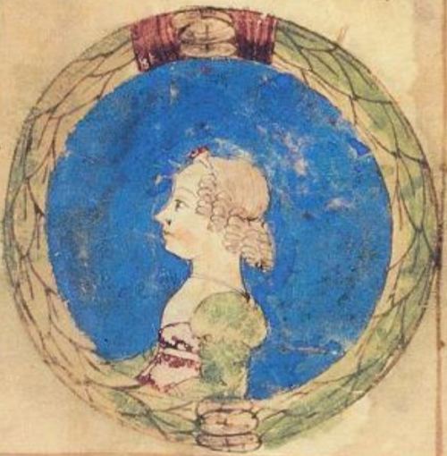 Illustrations from an Italian Renaissance manuscript “Genealogia dei Principi d'Este”, c. 1476