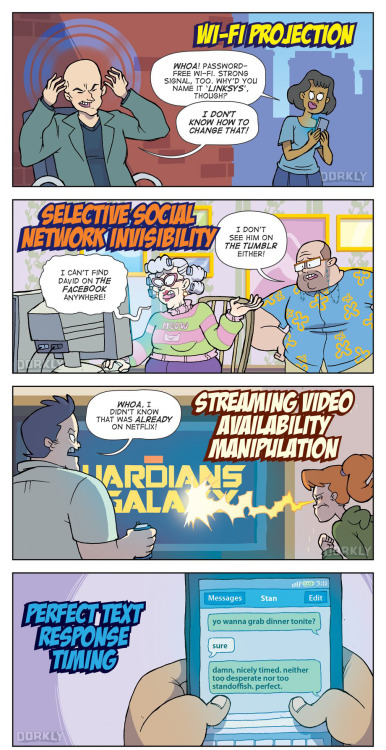 dorkly: 7 Mildly Convenient Mutant Powers For more Comics, Articles and Videos, 