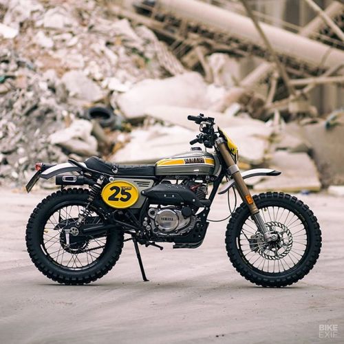 bike-exif: Please Yamaha, build a scrambler as cool as this light and peppy SR250 from Spain’s