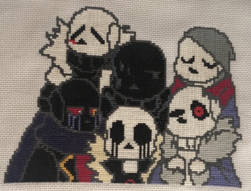 Bad Sans Cross-stitch!This Toke 26 Days Of Work Using Most Of My Free Time It Was Super Fun And It Looks