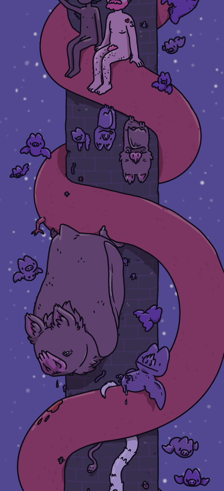 Just In Time For A Spooky Drawing I Work On This Project Over On Twitch If You Wanna Make Suggestions