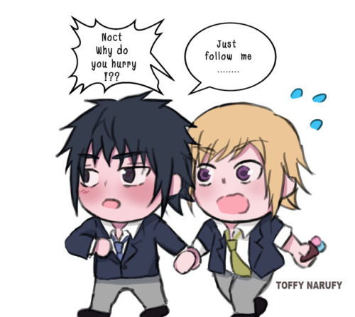 toffynarufy:  After Class //Noct & Promp