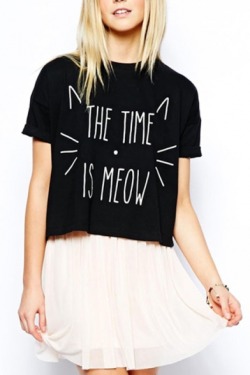 Wingedsaladsheep:  Meow  =^・ｪ・^= Tee //  Tee // Tee Sweatshirt // Sweatshirt