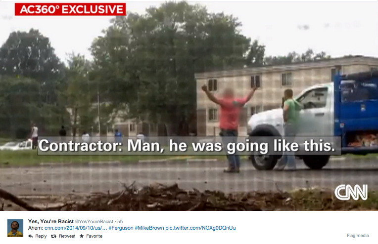 socialjusticekoolaid:    CNN has obtained a video, taken shortly after Michael Brown