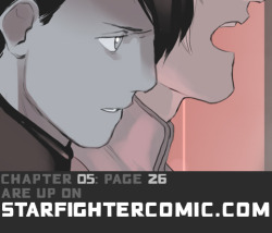 Up on the site!My next con is DokiDokiCity in Mexico City, Nov 11th - 12th! (I am leaving for it in a few hours, ahh!) I’ll be a guest of honor there! If you’re attending, I hope we can meet!Starfighter: Chapter Four is now available for sale! ♡We