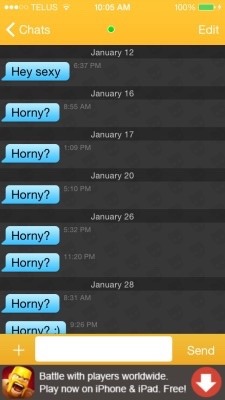 haveitjoeway:  barber-butt:  itslitjutsu:  beardset:  Just some of my grindr screenshots  That last one is cute :)  Id totally hook up with the last dude tbh   hey what’s up?