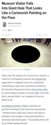 frenchfrysplash:  nyu-mc-nyusen:  dankmemecentral1:  I can’t believe this is real!  I knew this would happen when I first heard of this   of course it’s anish kapoor 
