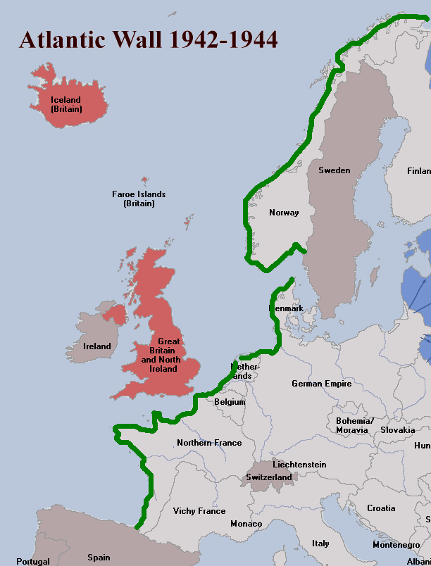 The Non-German defenders of the Atlantic Wall,In 1942 Germany began construction of the Atlantic Wal