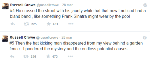 jadenvargen:  every once in a while i go through russell crowe’s twitter and somehow i always end up vaguely worried 