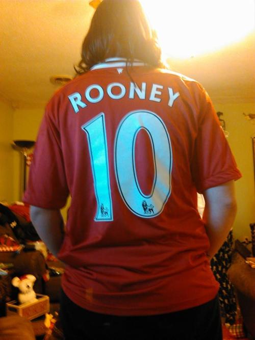 My God-Brother, Darien, got me a Wayne Rooney jersey for Christmas! :D