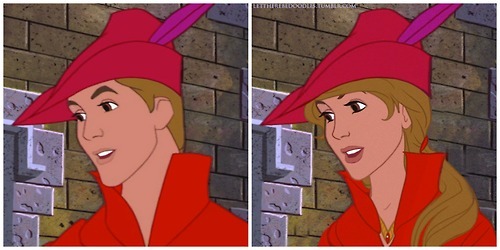 tastefullyoffensive:  Gender-bent Disney Princes