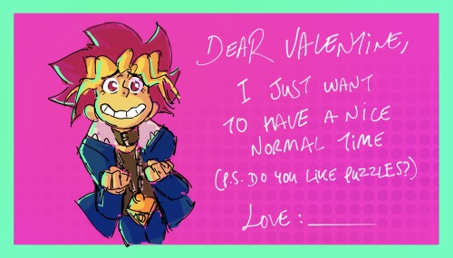 rebeccareynolds:Yu-Gi-Oh Valentines for the special Duelist in your life <3