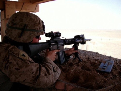 mccprincess:  Throwback to my Marine days in Afghanistan, plus you love guns 😏😉 feel free to post darlin ~~~~~~~~~~~~~~~~~~~~~~~~~~~~  A little something different this week…. Proudly celebrating Warrior Wednesday today, I have so much love and