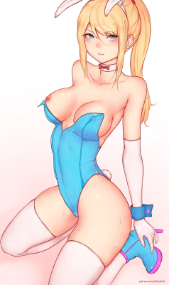 bluefield:  Drawing Samus Aran again with