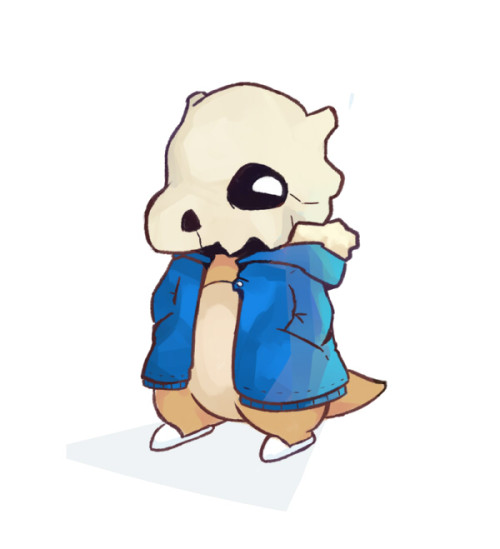 caribun: marowak is my favorite pokemon, so I drew a cubone sans