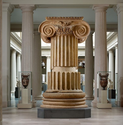 antinousresurrected: Marble column from the Temple of Artemis at Sardis (via The Met) 300 BC The sec