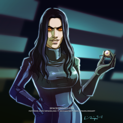 spacelingart: Orliska Cell-shaded commission