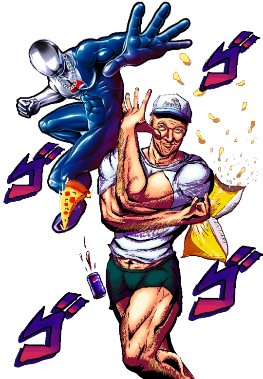 userwasnotfound:  tixerp:  oraoraoraoraoraoraoraorandchill:  ondoinganevildeedblues:  Pepsiman looks like a JJBA stand   Thanks no I can’t unsee that  who’s the stand user tho  @tixerp​  Mike from the videogame, obviously. 
