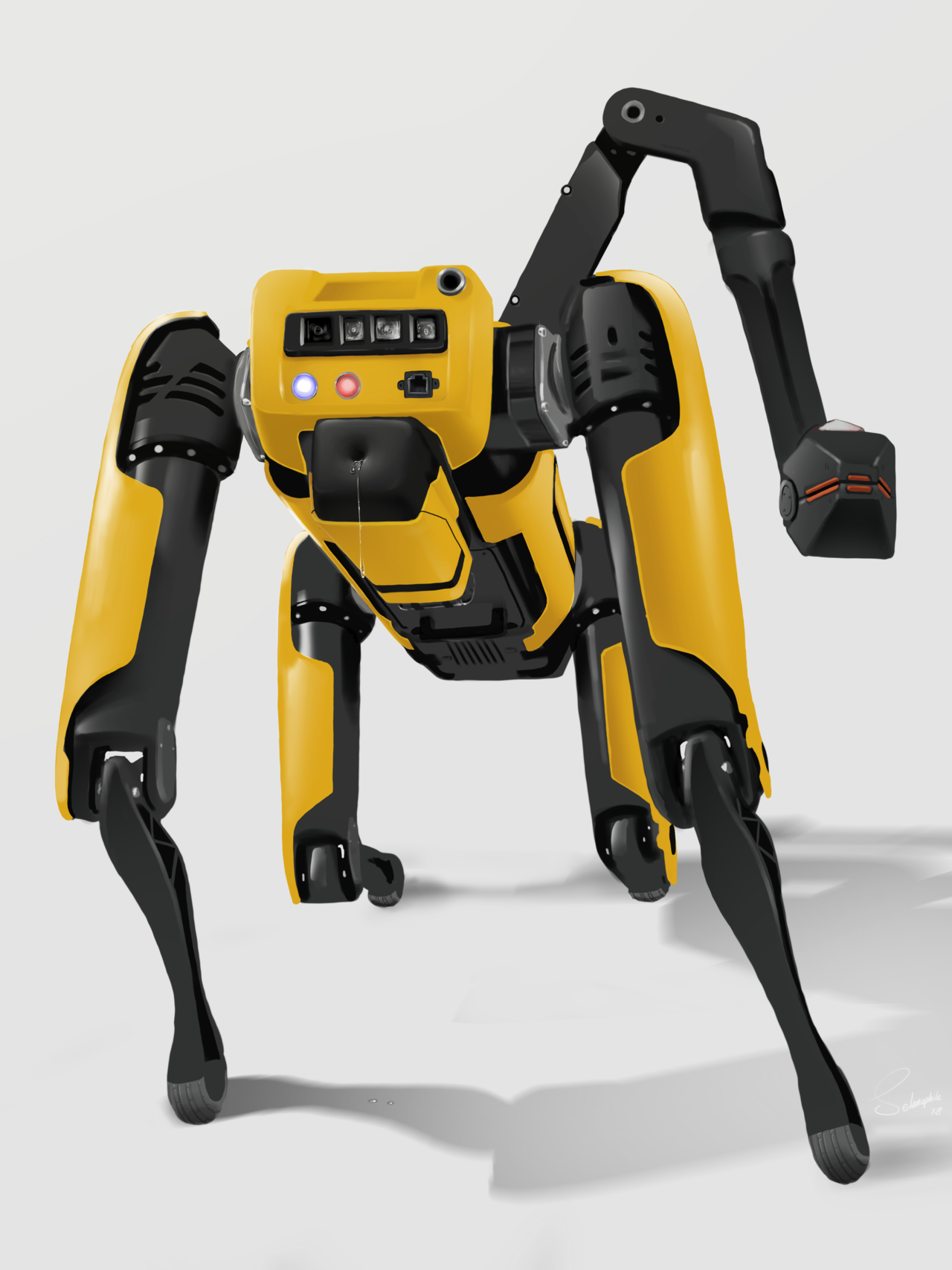 ofcourseitwasalreadytaken:Boston Dynamics Spotmini was too alluring not to draw.