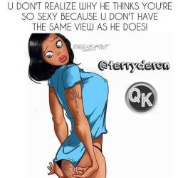 luvisblack:Its all about my view Baby Girl. #LuvIsBlack #MarleysThoughts #BTOMBG