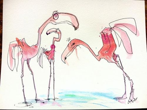 The three types of flamingo you meet in quarantine
#watercolor #watercolorpainting #watercolour #aquarelle #aquarela #acuarela #akvarell #makeartnotsocialcontact — view on Instagram https://ift.tt/2JjAnaG