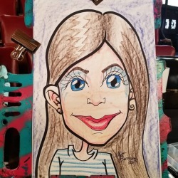 Caricature done today at the Melrose Arts