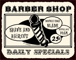 bigthingscomeinblueboxes:  Vintage Barber Shops 