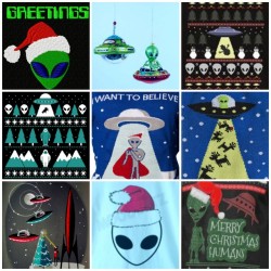 everything-moodboards: christmas ufo/space