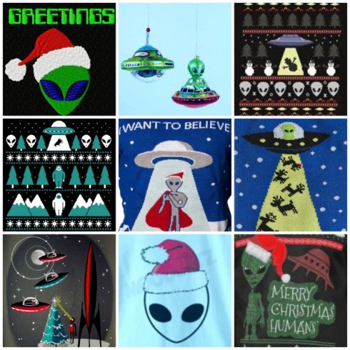 everything-moodboards: christmas ufo/space moodboard for @ufo-the-truth-is-out-there (credit for bot