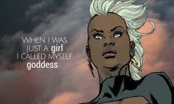 avenginginsanity:  I’m a mutant with the power to control the weather. Here’s where I belong… every nerve connected with the wind, the clouds, the vapor.   Storm #1 (2014) 