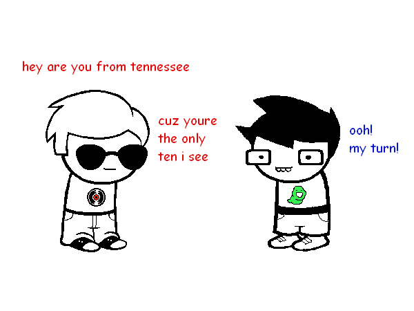 greenhairedyaoiguy:  pick up lines with john and dave 