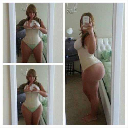 elkestallion:  More views….vest by @nowaistfanatics I have a sports bra under it… #body #bombshell #curves #hips #cokebottle #booty #selfie #me #POW 