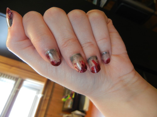 oh and here are my zombie-inspired nails