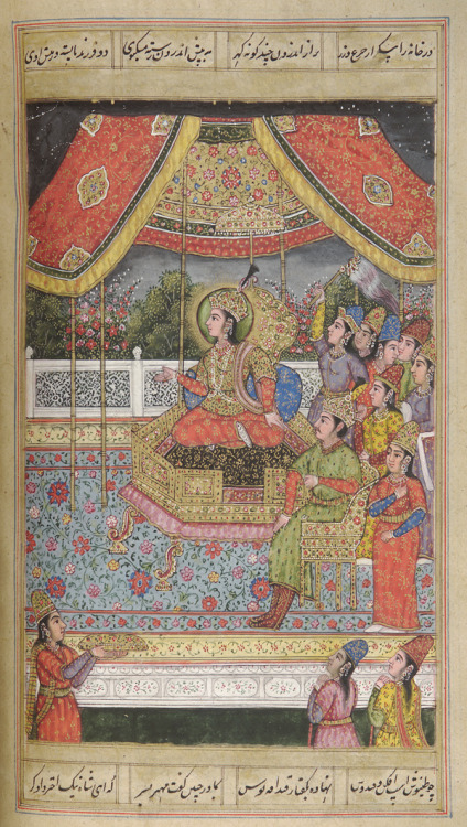 Illustration in a “Shahnameh of Firdausi”,late 18th century,Mughal India