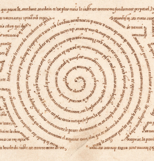 design-is-fine: Micrographic Design in the Shape of a Labyrinth, early 17th century. Pen and ink. An